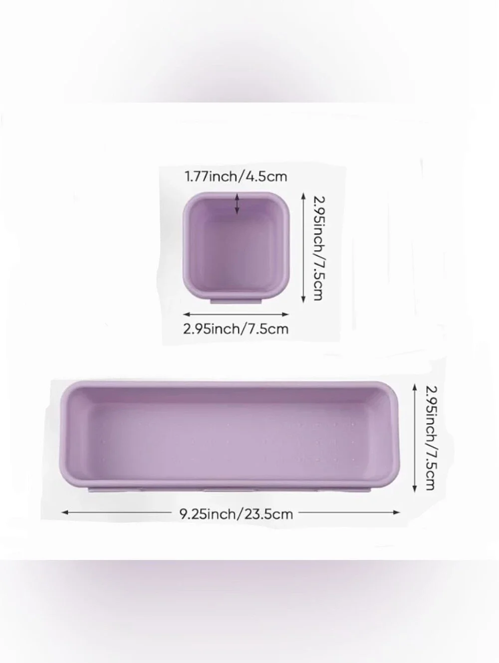 5pc Desk Organizer Interlock Drawer Organizer - Purple NWT